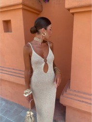 χρυσο lurex φορεμα  ...