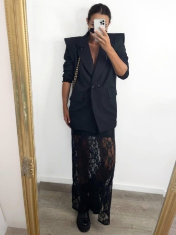 φουστα δαντελα - carmel