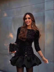 μαυρο μινι φορεμα - sweet