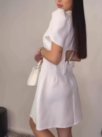 λευκο μινι φορεμα - romantic