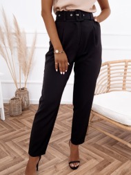 europe black hi waisted pants