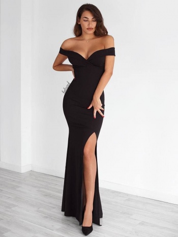 μαυρο μαξι φορεμα- gilda σε προσφορά