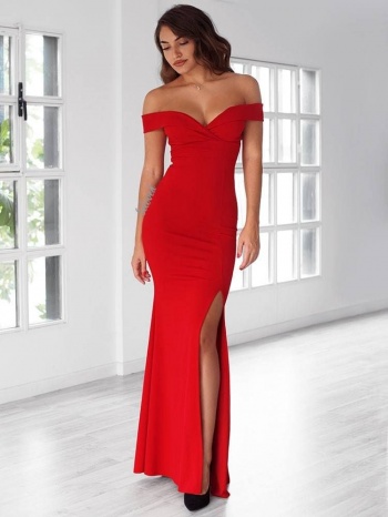 κοκκινο μαξι φορεμα- gilda σε προσφορά