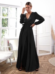 σατεν μαυρο μακρυ ...