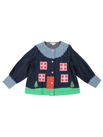 stella mccartney kids μπλουζακια πουκάμισο denim