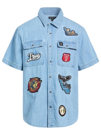 true religion μπλουζακια πουκάμισο denim