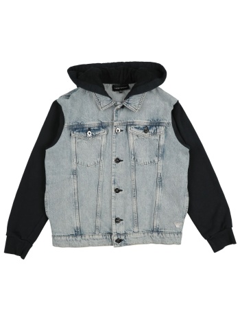 emporio armani παλτο & τζακετ denim τζάκετ
