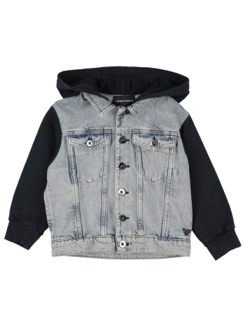 emporio armani παλτο & τζακετ denim τζάκετ