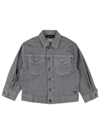 emporio armani παλτο & τζακετ denim τζάκετ