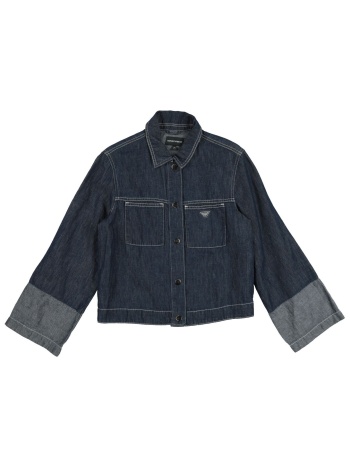 emporio armani παλτο & τζακετ denim τζάκετ