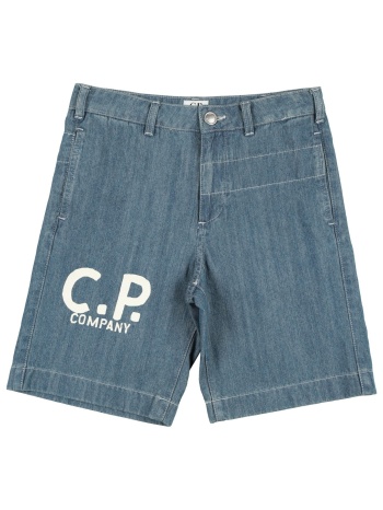 c.p. company undersixteen bottomwear denim σορτς