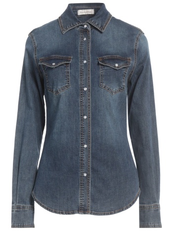 manila grace μπλουζακια πουκάμισο denim