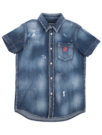 dsquared2 μπλουζακια πουκάμισο denim