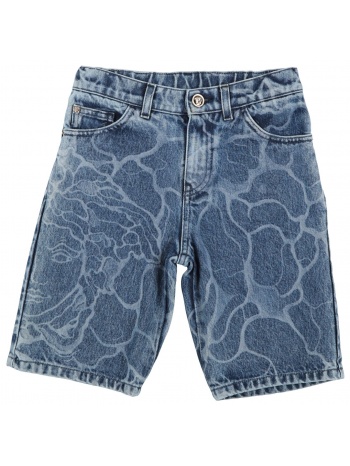 versace young bottomwear denim σορτς