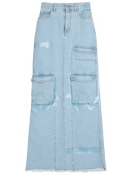 gcds bottomwear denim φούστα