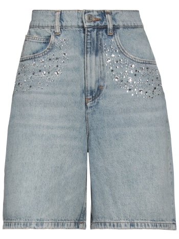 maje bottomwear denim σορτς