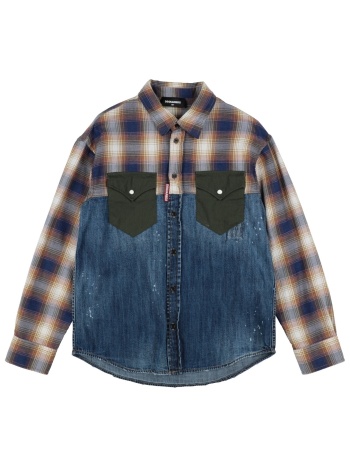 dsquared2 μπλουζακια πουκάμισο denim