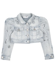 monnalisa παλτο & τζακετ denim τζάκετ