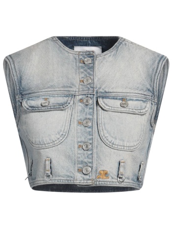 courreges παλτο & τζακετ denim τζάκετ