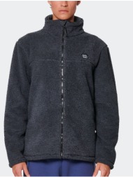 body action bonded sherpa fleece zip-through men`s jacket