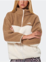 body action faux-sheepskin women`s jacket