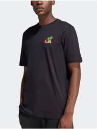 adidas mini embroidery surfing graphic men`s t-shirt