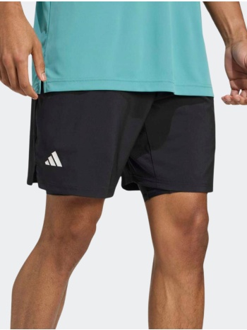 adidas club climacool 2 in 1 men`s tennis shorts