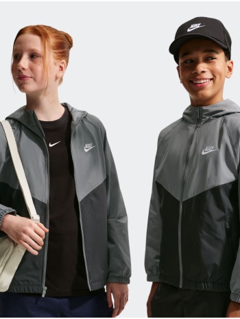nike sportswear windrunner big kids` hooded repel jacket σε προσφορά