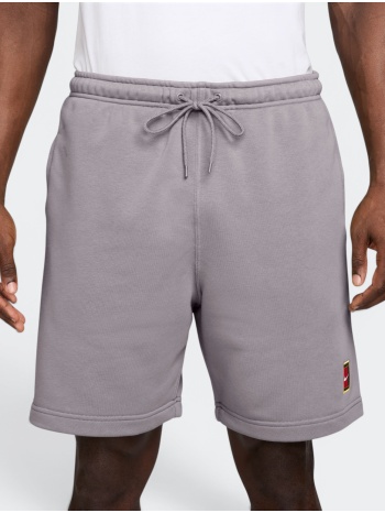 nikecourt heritage men`s dri-fit fleece tennis shorts