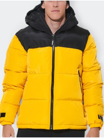 body action men`s two-tone puffer jacket σε προσφορά
