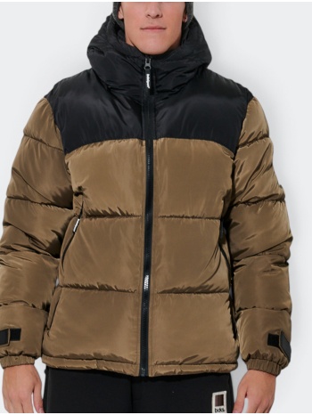 body action men`s two-tone puffer jacket σε προσφορά