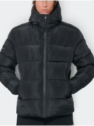 body action men`s hooded puffer jacket