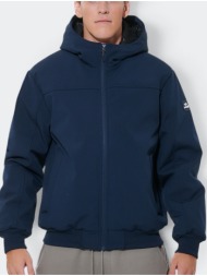 body action men`s hooded bomber jacket
