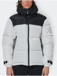body action men`s two-tone puffer jacket