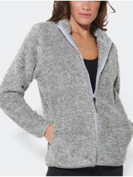 body action women`s fluffy fleece jacket