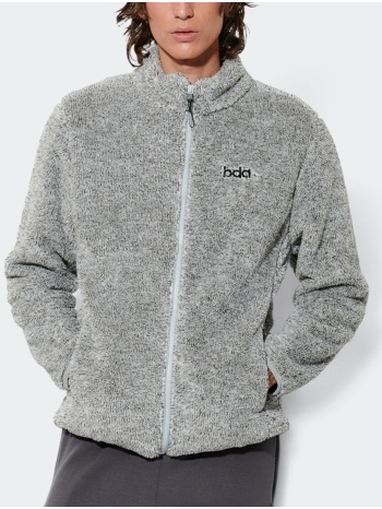 body action men`s full-zip fluffy fleece jacket
