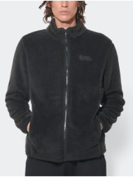 body action men`s full-zip fluffy fleece jacket