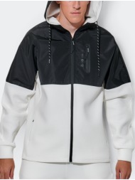 body action men`s two-tone scuba track jacket