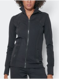 body action women`s tight yoga zipper jacket