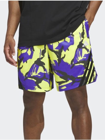 adidas basketball 3-stripes aop men`s shorts