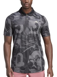adidas club graphic men`s tennis polo shirt