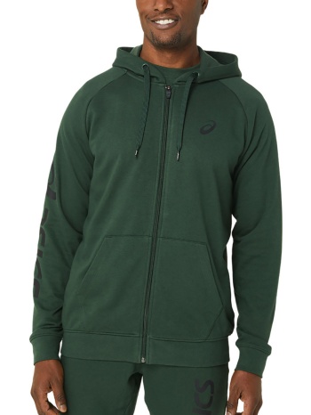 asics big logo zippered men`s tennis jacket σε προσφορά