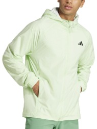 adidas pro semi-transparent full-zip men`s tennis jacket