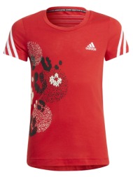adidas 3 -stripes graphic girls` tennis t-shirt