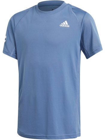 adidas club 3-stripe boys` tennis t-shirt