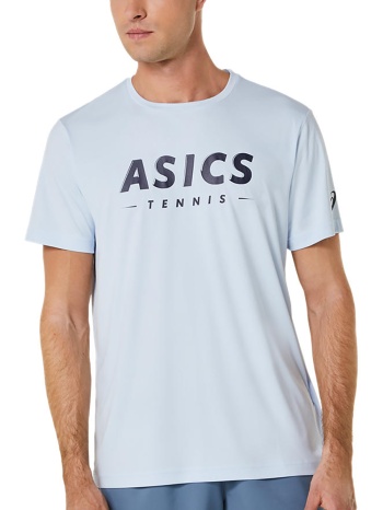 asics graphic court men`s tennis t-shirt