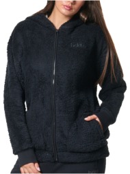 body action women`s oversized sherpa hoodie jacket