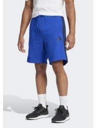 adidas essentials 3-stripes fleece men`s shorts