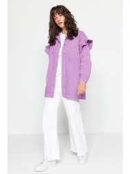 trendyol jacket - purple - regular