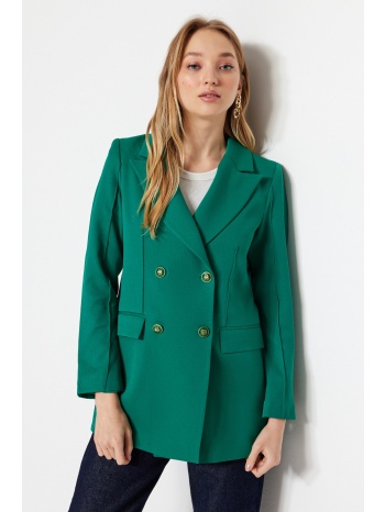 trendyol blazer - green - oversize